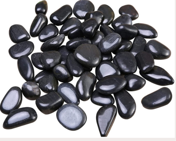 Black Polish Pebbles