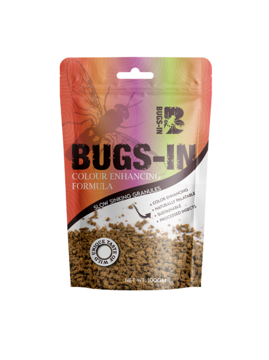 BUGS_IN Colour Enhancing Formula – Slow Sinking Granules Fish Food