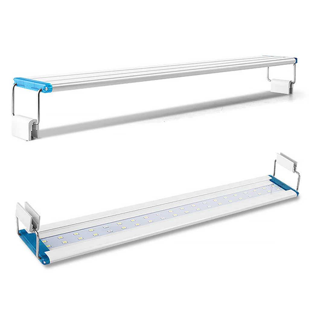 LED Aquarium Lights Adjustable Length Aquarium LED Light Blue and White Light Aquarium Tank Decor Light for Small,Medium Sized Fish Tank - FreshWaterAquatica.com