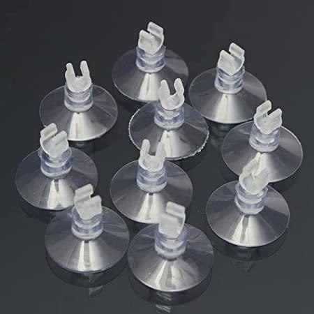 TransparentAirline Oxygen Tube Suction Cup Holder for Aquarium Fish Tank (Model B) (Pack of 10) - FreshWaterAquatica.com