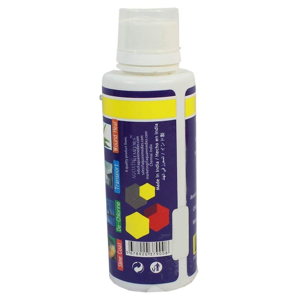 Aquatic Remedies Ammonia Controller Chlorine Remover Fish Stress Heal Water Conditioner with Free Key Ring (100ml - Pack of 1) - FreshWaterAquatica.com
