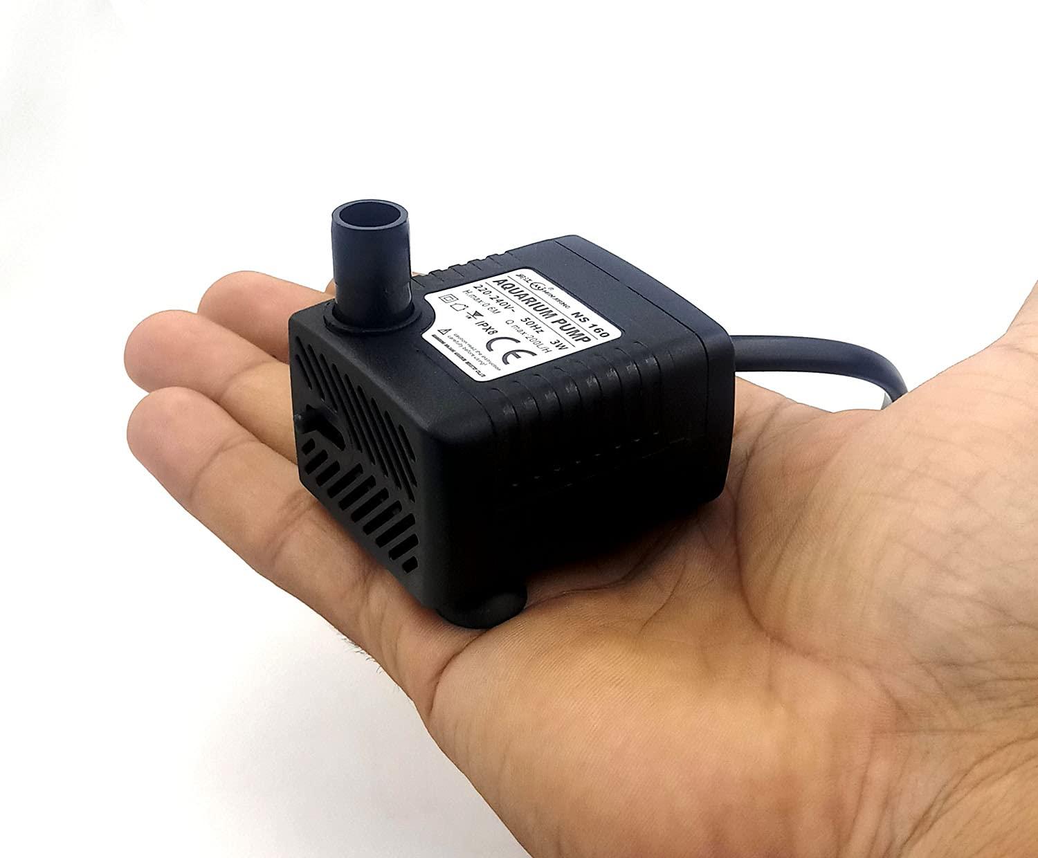 Mini Water Fountain Pump 3W Small Submersible Pump - FreshWaterAquatica.com