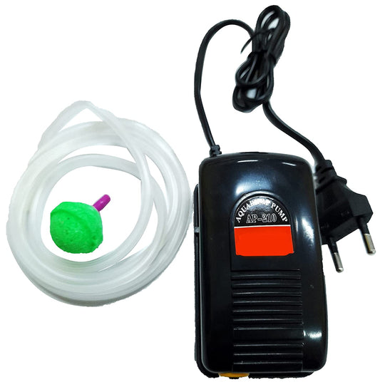 Aquarium Air Pump Motor with Air Stones & Pipe - FreshWaterAquatica.com