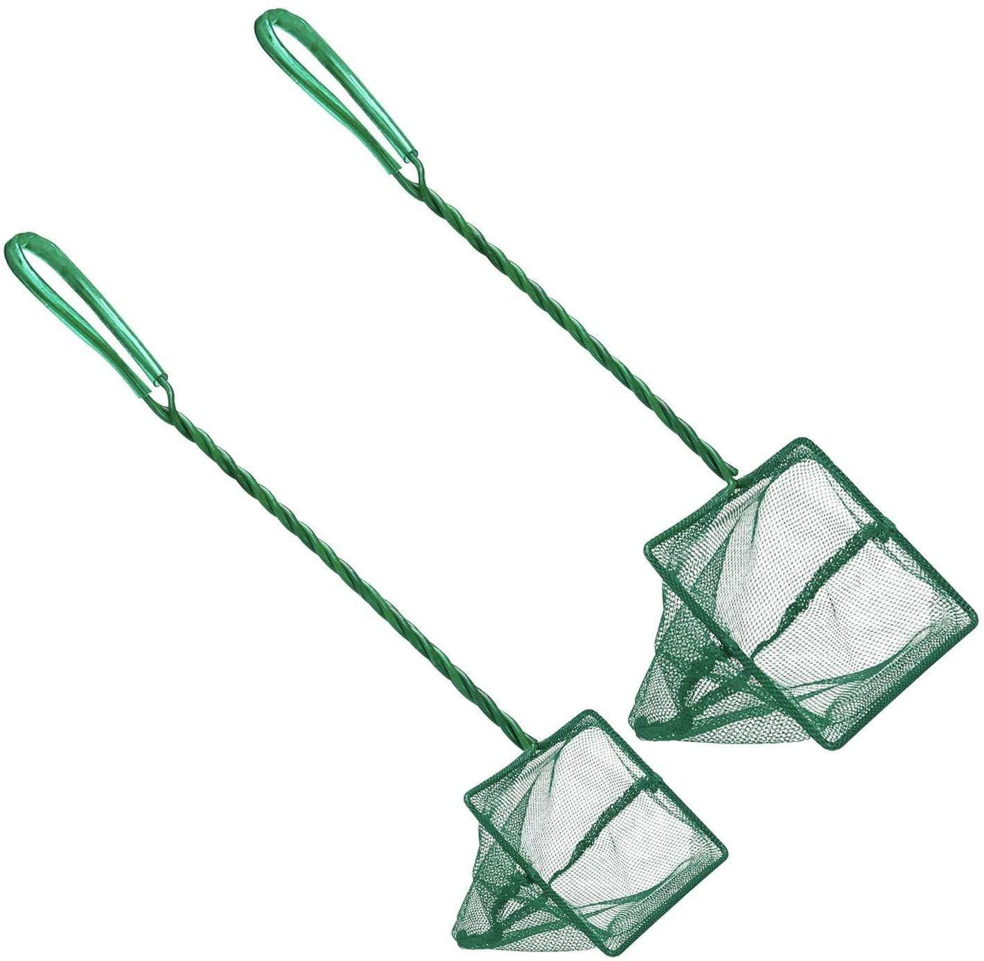 Quick Fish Catching Nets with Long Handle Aquarium Accessories for Fish Tank Water Tank(Set of 2) Quick Fish Catching Nets with Long Handle Aquarium Accessories for Fish Tank Water Tank(Set of 2)