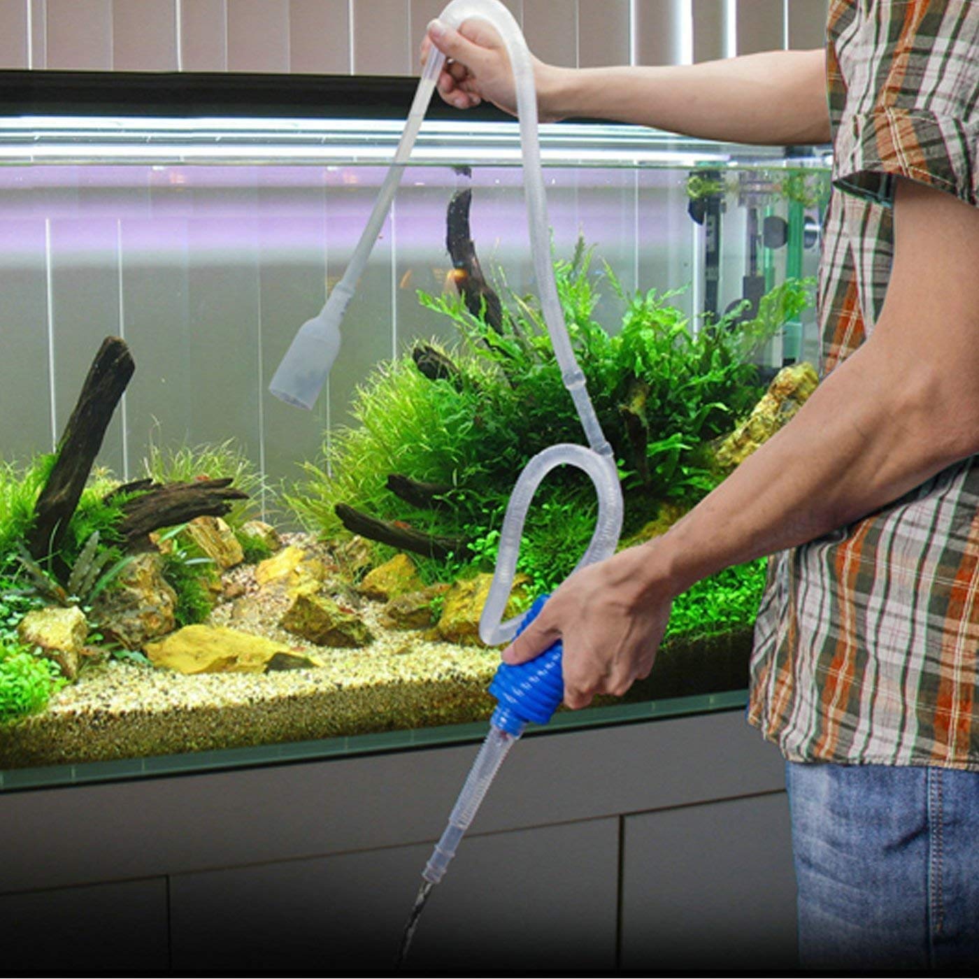 Aquarium Fish Tank Siphon Vacuum Water Pump Gravel Cleaner, 1 Piece - FreshWaterAquatica.com