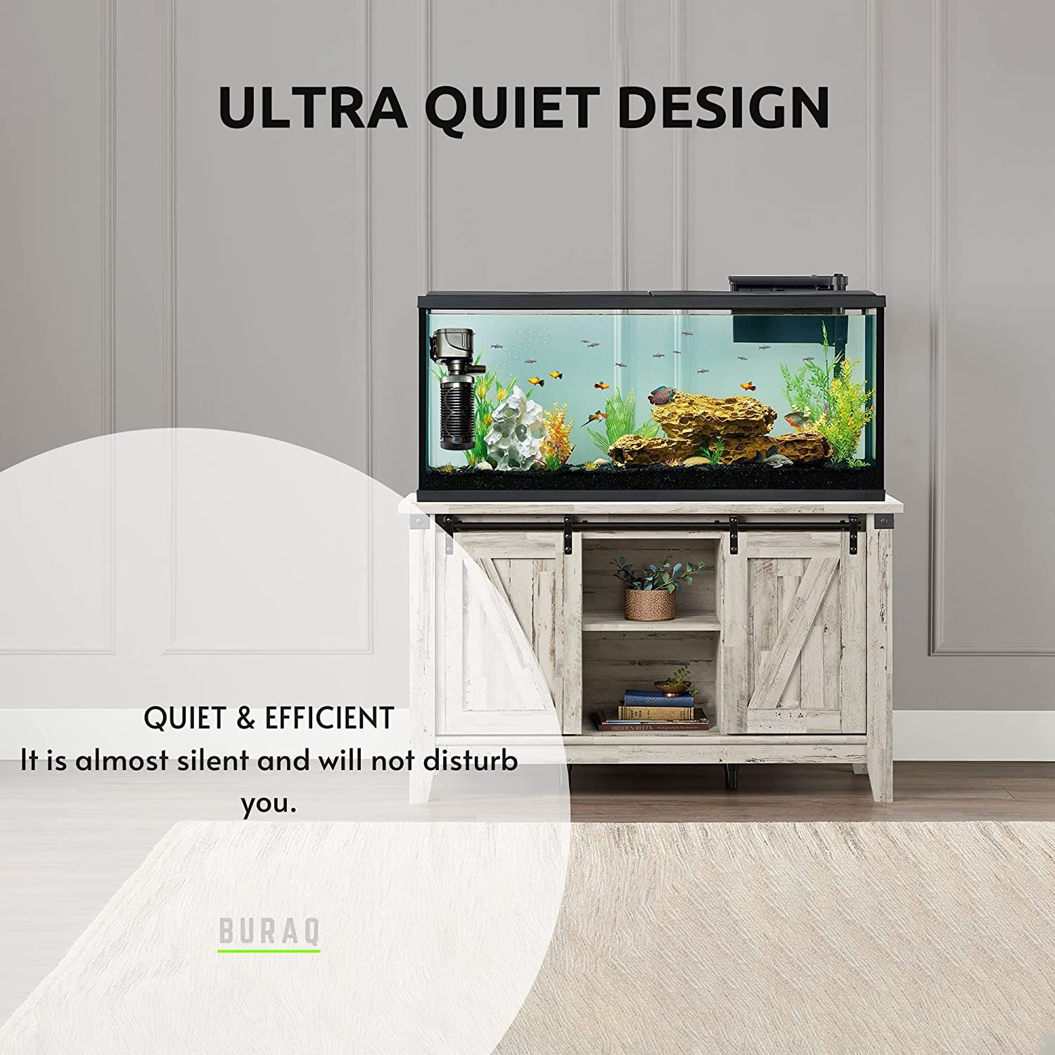 Aquarium Essentials BL-1200F 15w Internal Filter for Aquarium, with Multiple Function, High Power Output, Low Power Consumption - FreshWaterAquatica.com