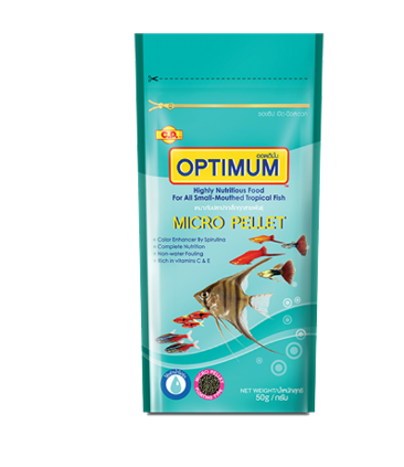 Optimum Fish Food , Floating Micro Pellet, 50 Gm