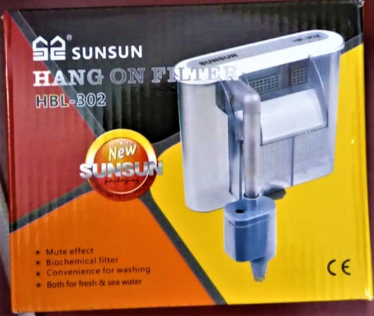 Sunsun HBL-302 90GPH Hang on Hob Power Slim Filter