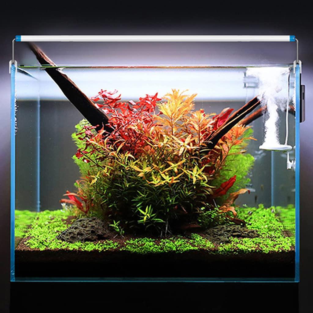 LED Aquarium Lights Adjustable Length Aquarium LED Light Blue and White Light Aquarium Tank Decor Light for Small,Medium Sized Fish Tank