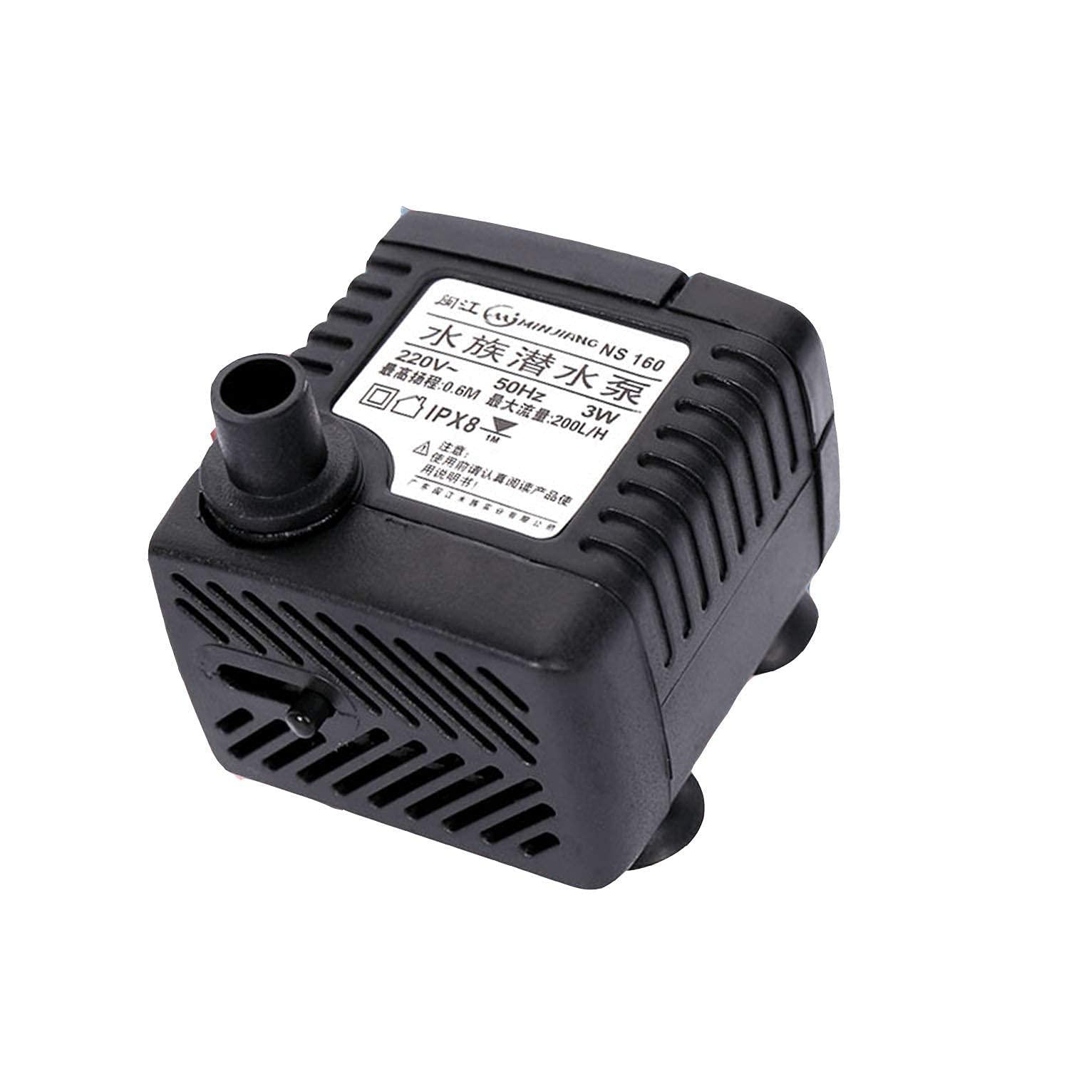 Small Pump Mini Water Fountain Pump 3W Small Submersible Pump | FRESHWATERAQUATICA
