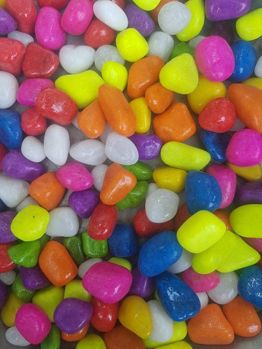 Multi Color Crystal Unpolished Stone Pebbles Pebbles [1Kg] - FreshWaterAquatica.com