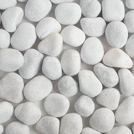 Unpolished White Pebbles/Pebble/Natural Decorative River Water Rocks/Stones - FreshWaterAquatica.com