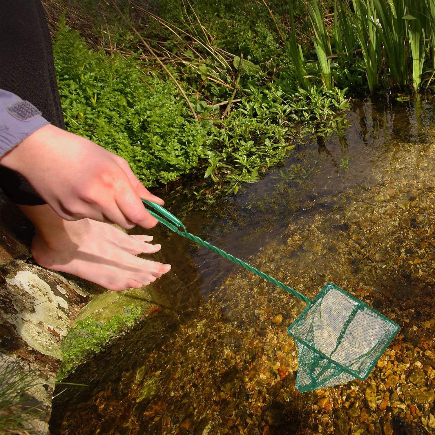 Quick Fish Catching Nets with Long Handle Aquarium Accessories for Fish Tank Water Tank(Set of 2) - FreshWaterAquatica.com