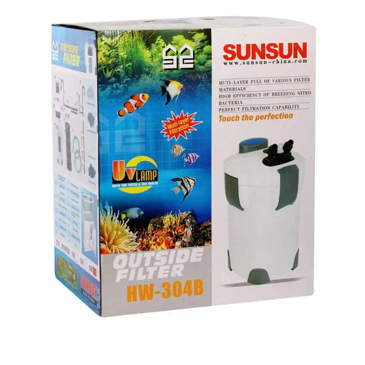 Sunsun HW-304B External Canister Filter with UV Sterilizer Light - FreshWaterAquatica.com